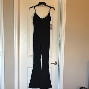 JoyLab Black bootcut Jumpsuit Sleek Spaghetti Straps